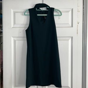 Dark Green midlength dress, polyester
